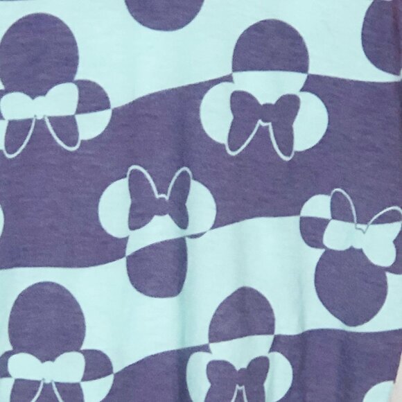 LulaRoe randy shirt Disney mid sleeve new with tags blue pink extra small READ - Picture 2 of 11